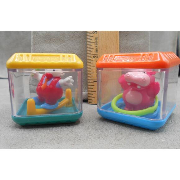 Fisher Price Peek A Block 2004 Big Top Blocks C0243 Lot of 6 Circus Themed - Picture 2 of 10